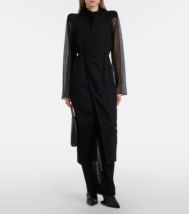 Rick Owens Cyclops wool wrap coat outlook