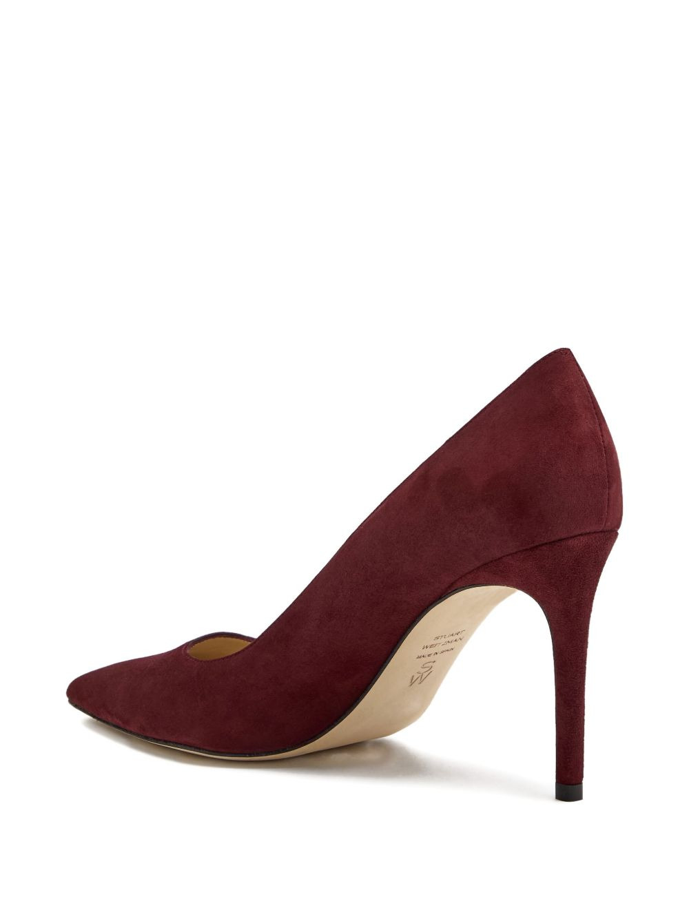 suede pointed-toe pumps - 2