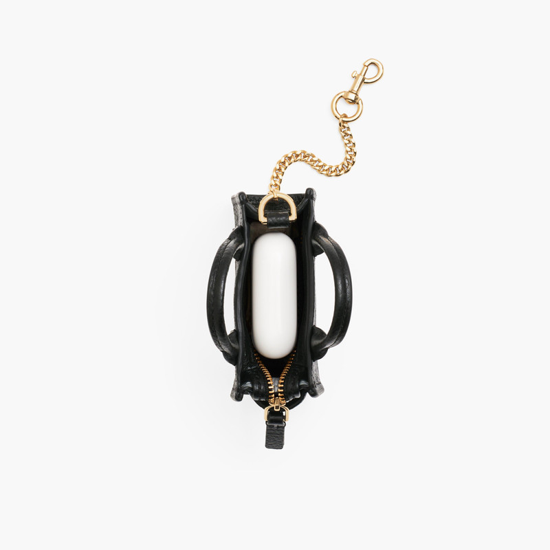 THE METALLIC LEATHER NANO TOTE CHARM 5
