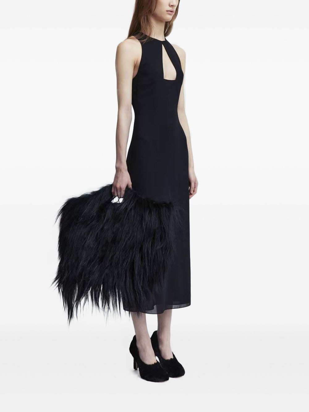 cut-out detailing dress - 3