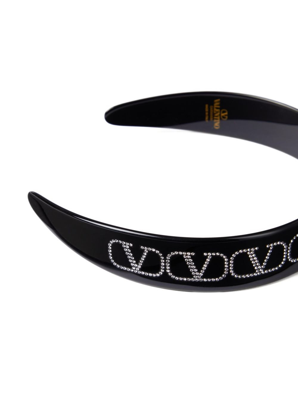 VLogo crystal-embellished headband - 4