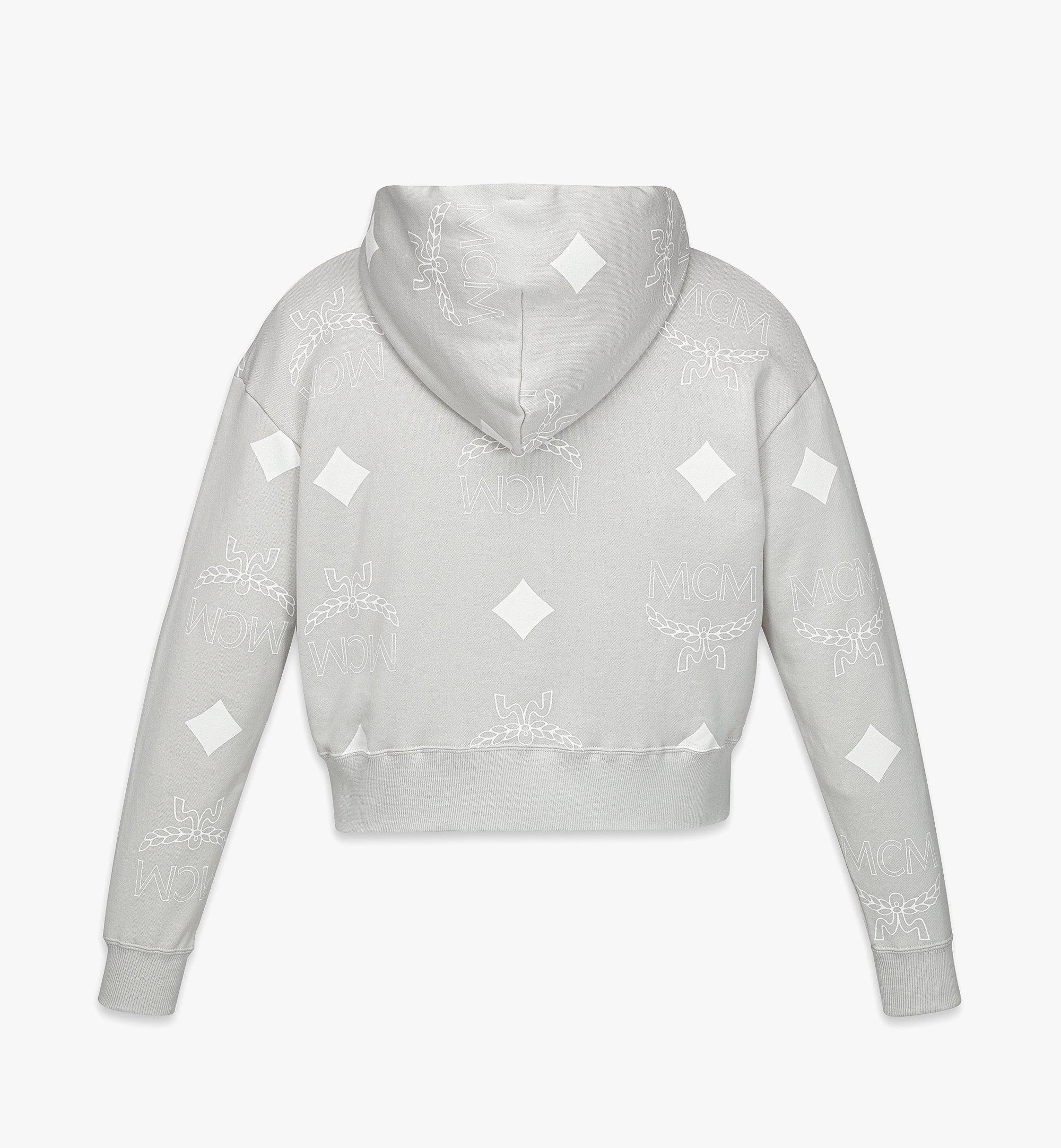 MCM PHENOMENON+MCM Monogram Print Cropped Zip Hoodie | mcm