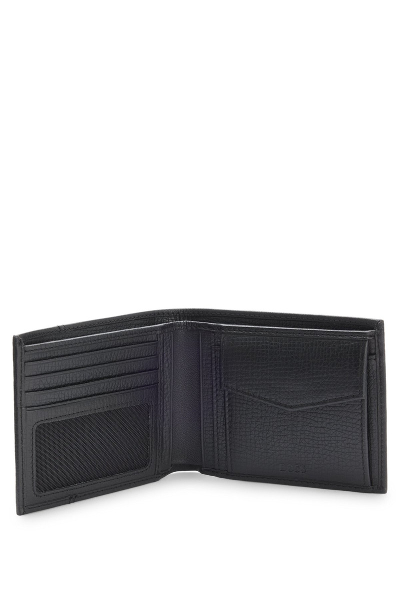 BOSS LEATHER WALLET WITH LOGO LETTERING outlook