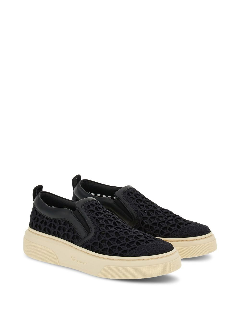embroidered slip-on sneakers - 2