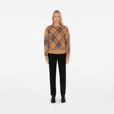 Burberry Check Wool Blend Sweater outlook