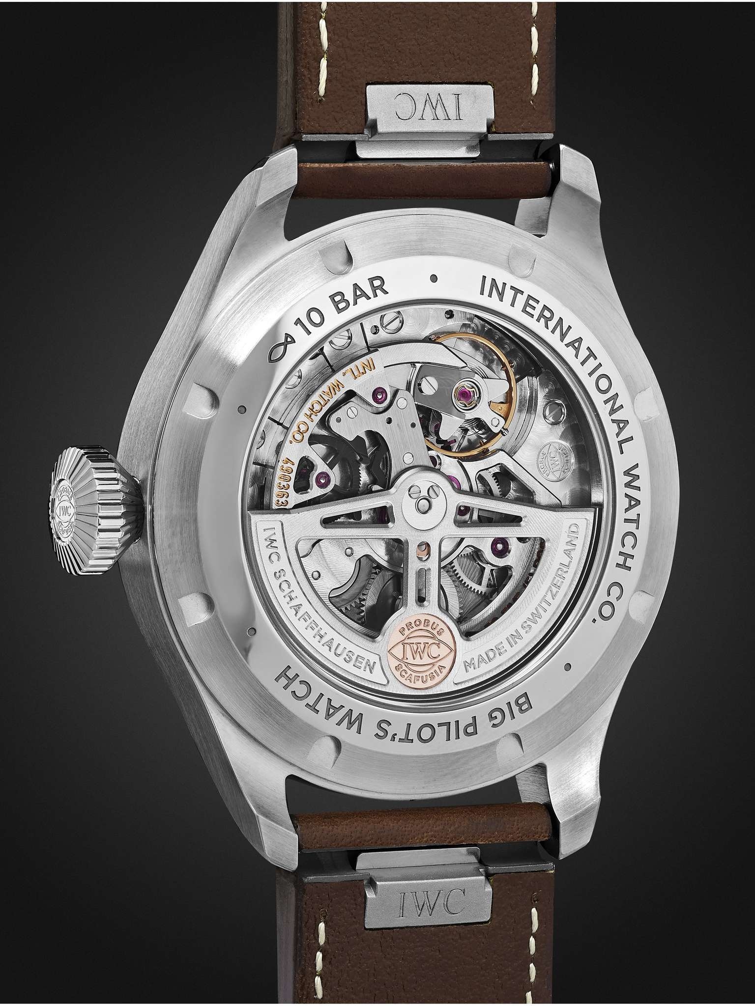 Big Pilot's Automatic 43mm Stainless Steel and Leather Watch, Ref. No. IW329301 - 5