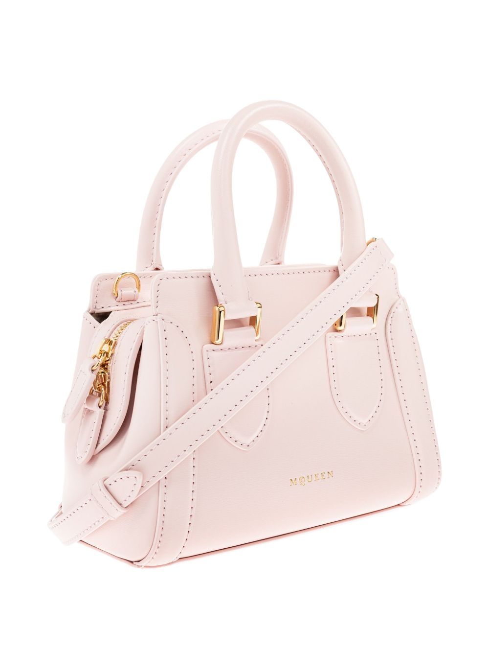 mini leather tote bag - 4