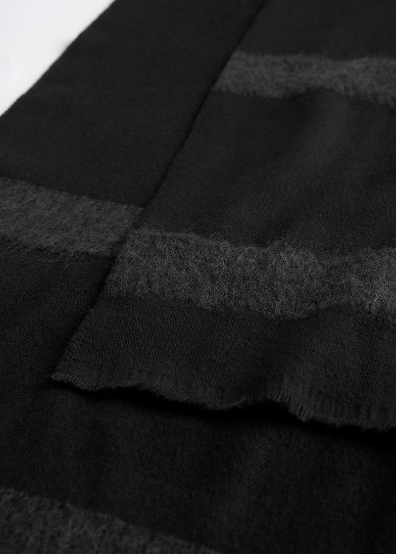 Totême Monogram twill scarf black outlook