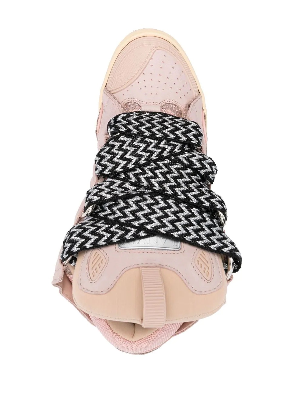 lace-up low-top sneakers - 4