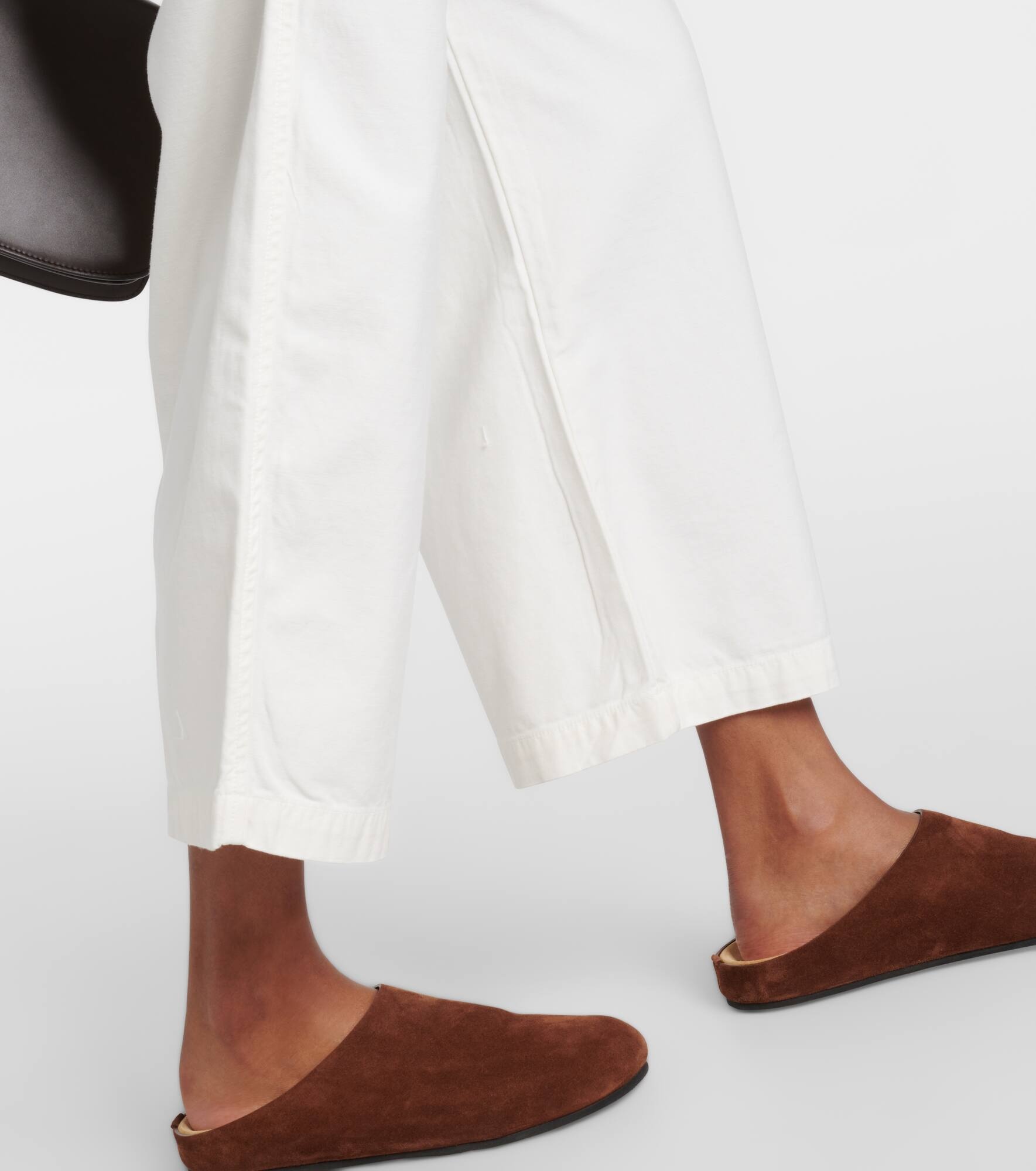Payton high-rise twill wide-leg pants - 5