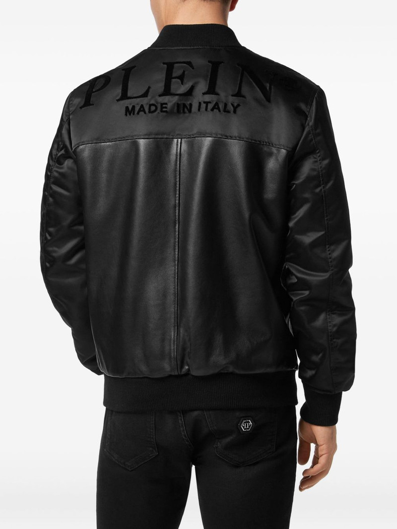 logo-print bomber jacket 3