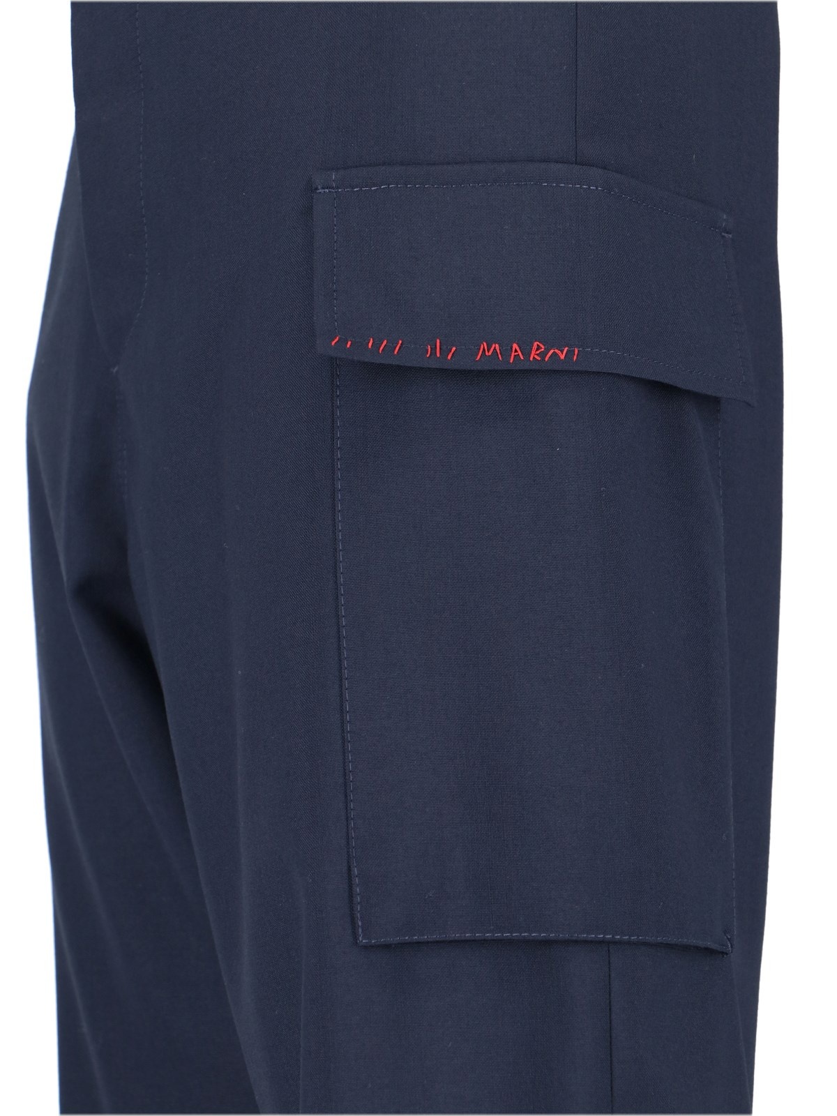 VIRGIN WOOL CARGO PANTS - 4