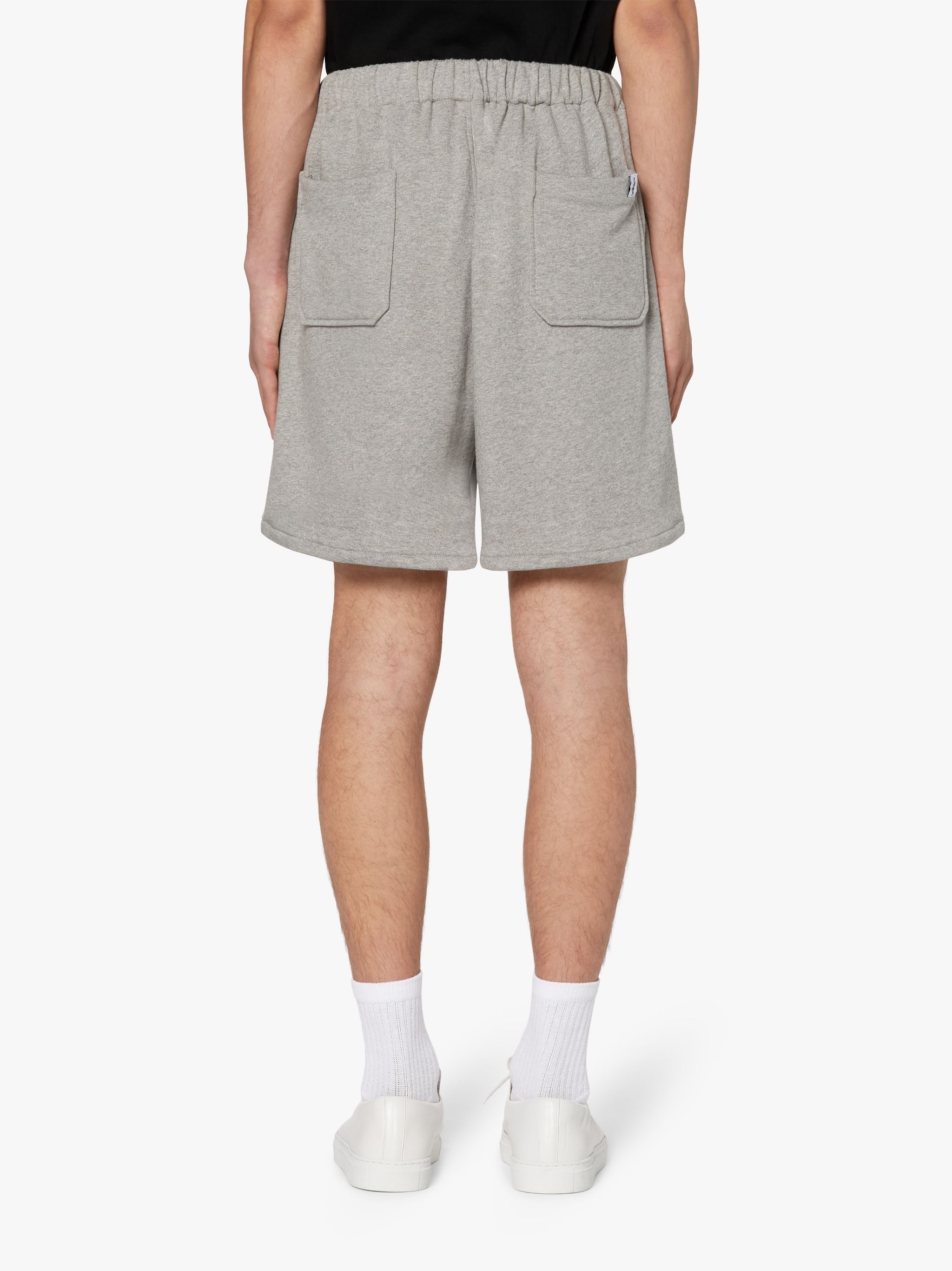 GREY COTTON SWEATSHORTS - 4