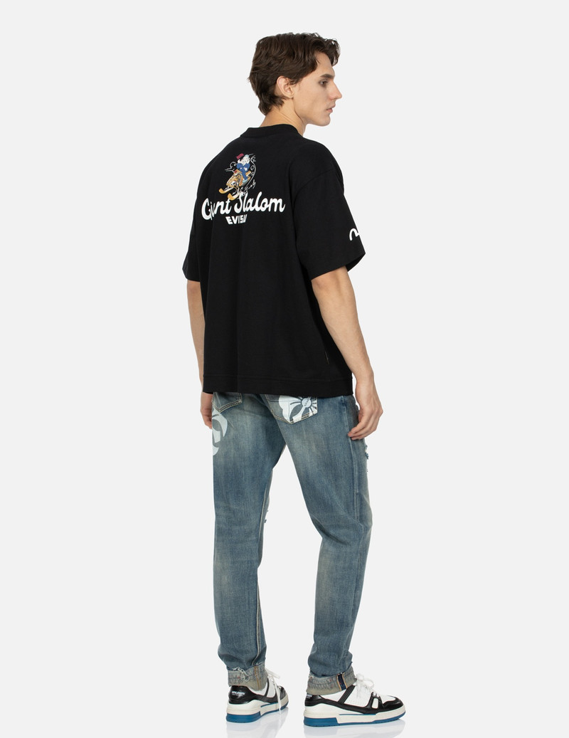 KAMON PRINT CARROT FIT DENIM JEANS #2017 3