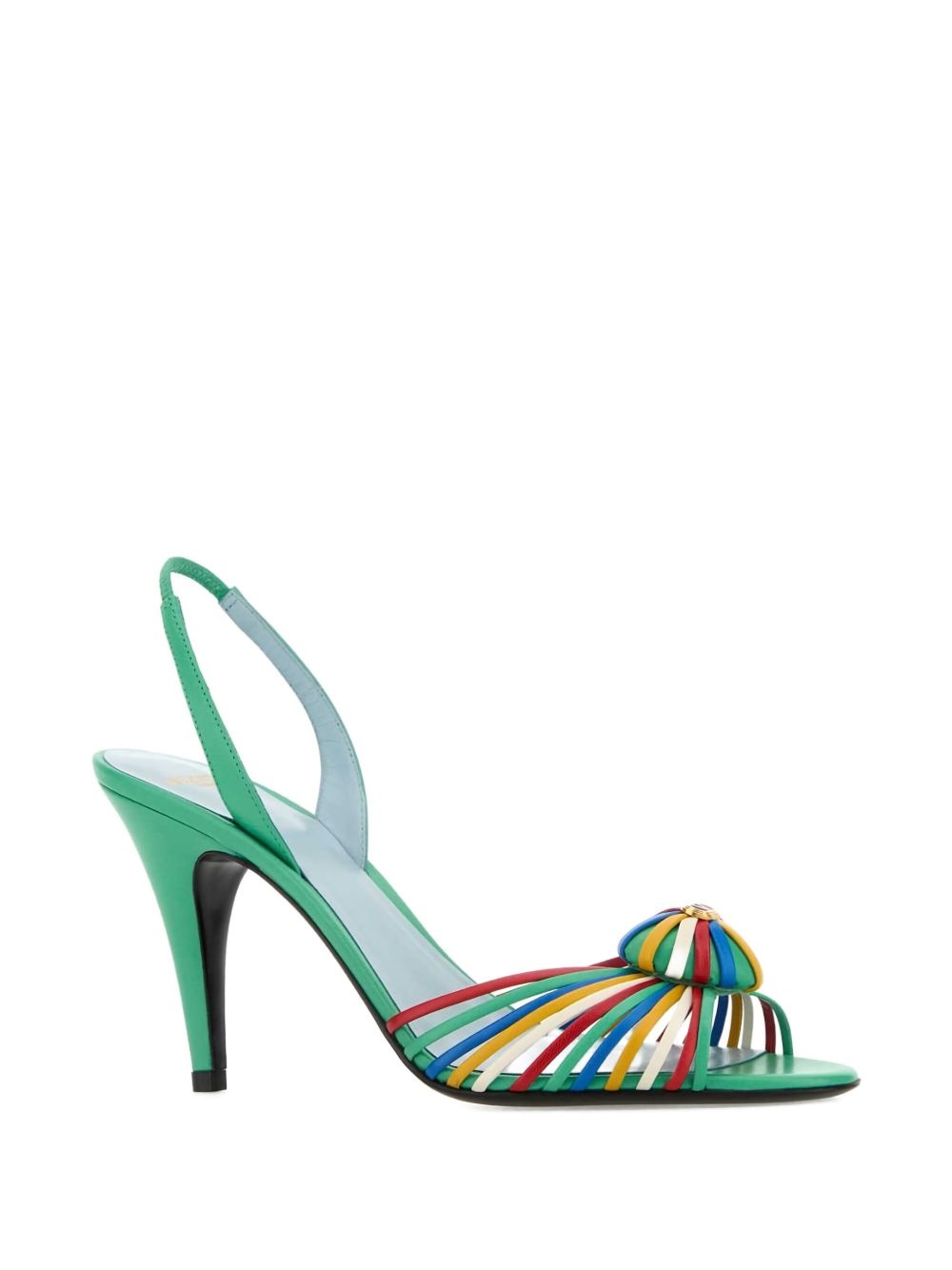 85mm Royal leather slingback sandals - 2