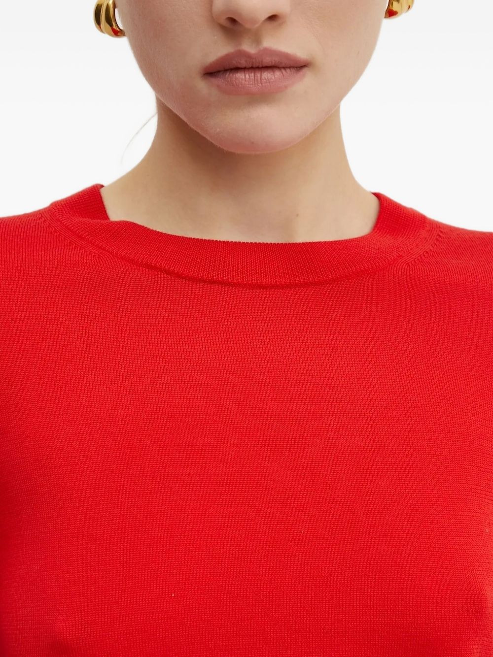 round-neck long-sleeve sweater - 4
