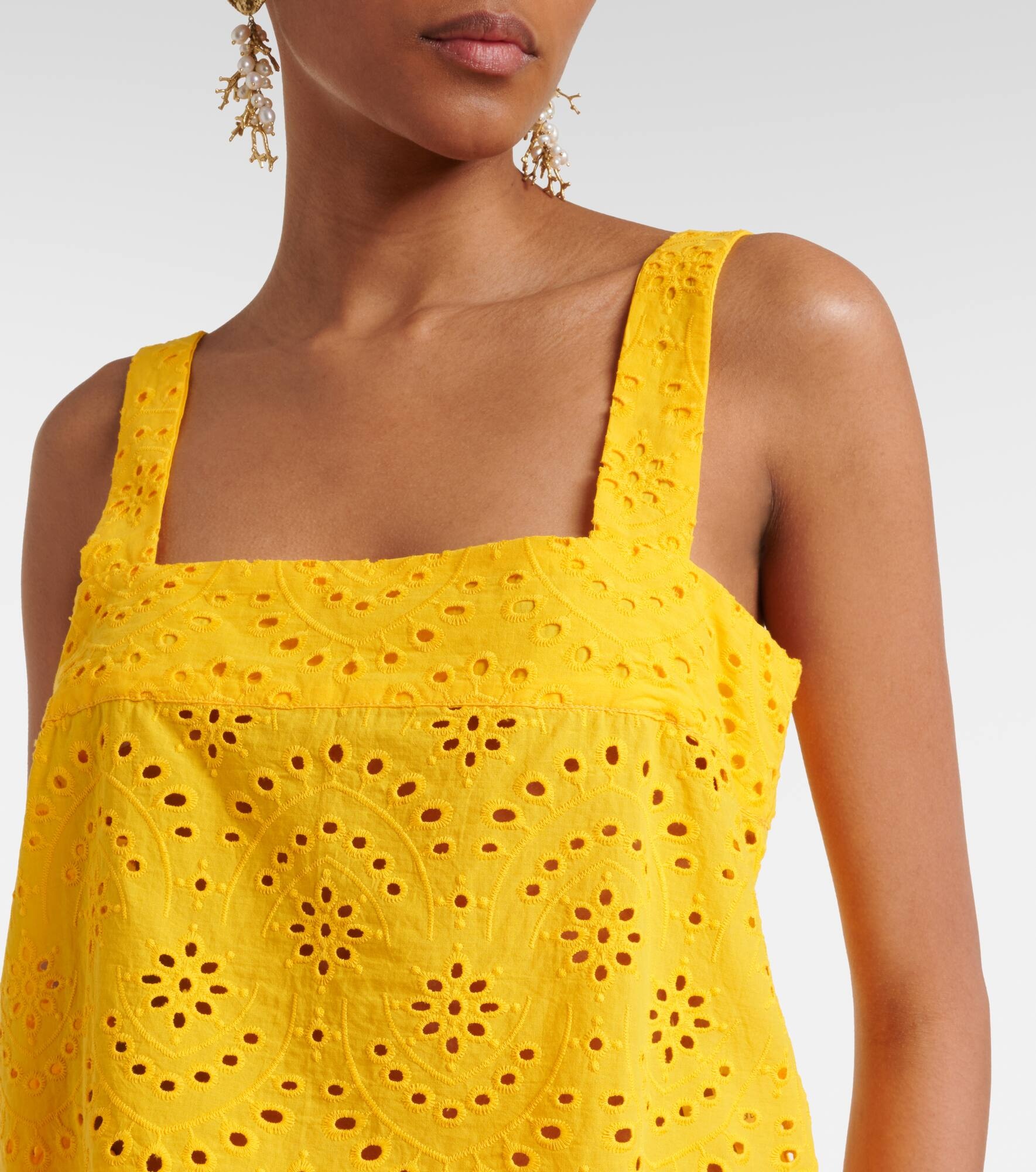 Noa broderie anglaise cotton top - 4