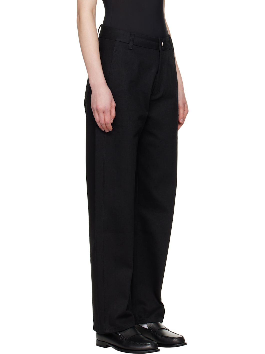 Black Tapered Fit Jeans - 2