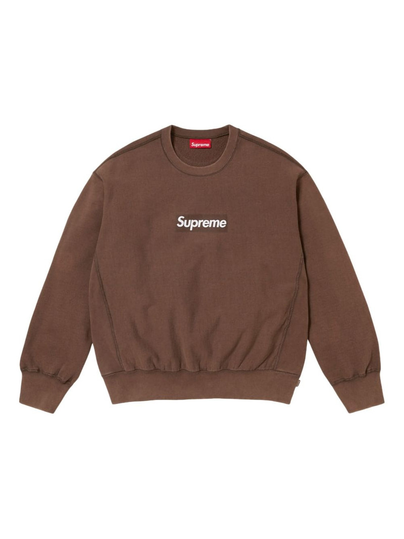 washed box logo "SS 25 - Brown" sweatshirt 1