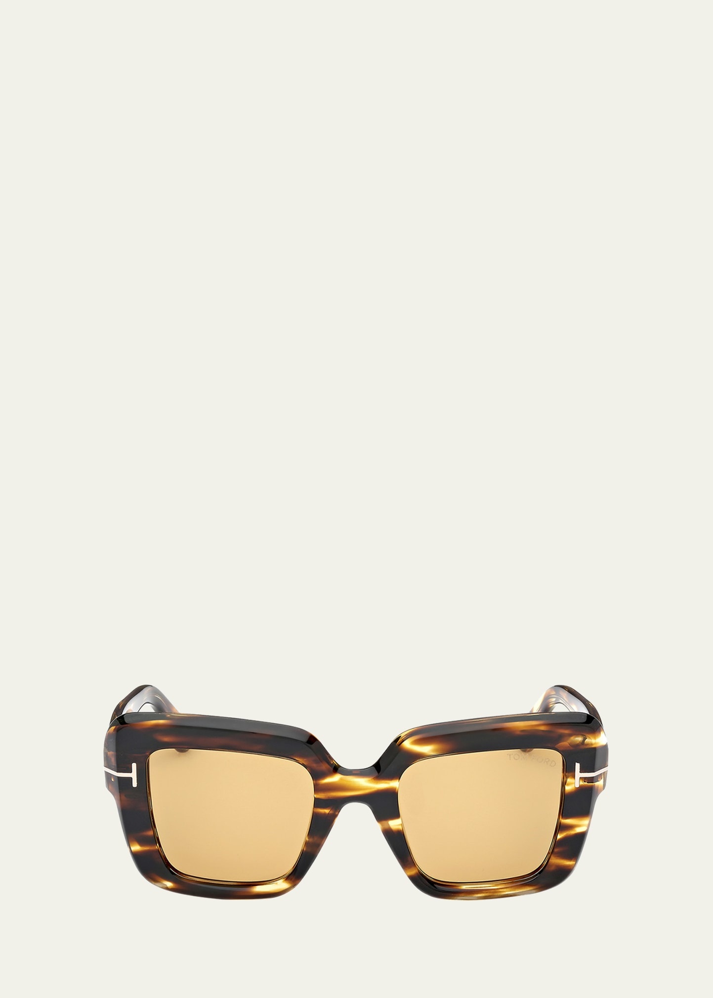 Esme Patterned Acetate Square Sunglasses - 1