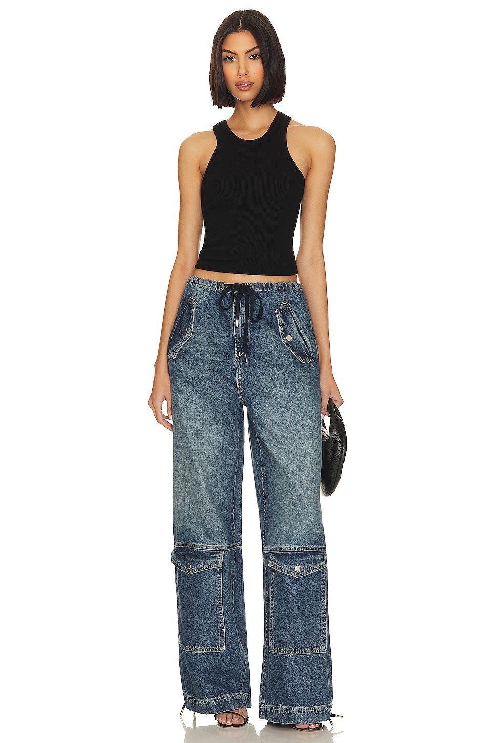 Alix Wide Leg Drawstring Cargo - 5