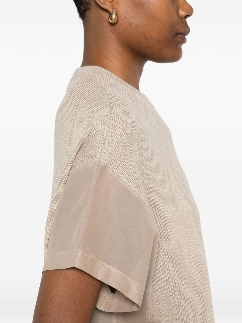 panelled ribbed T-shirt 5
