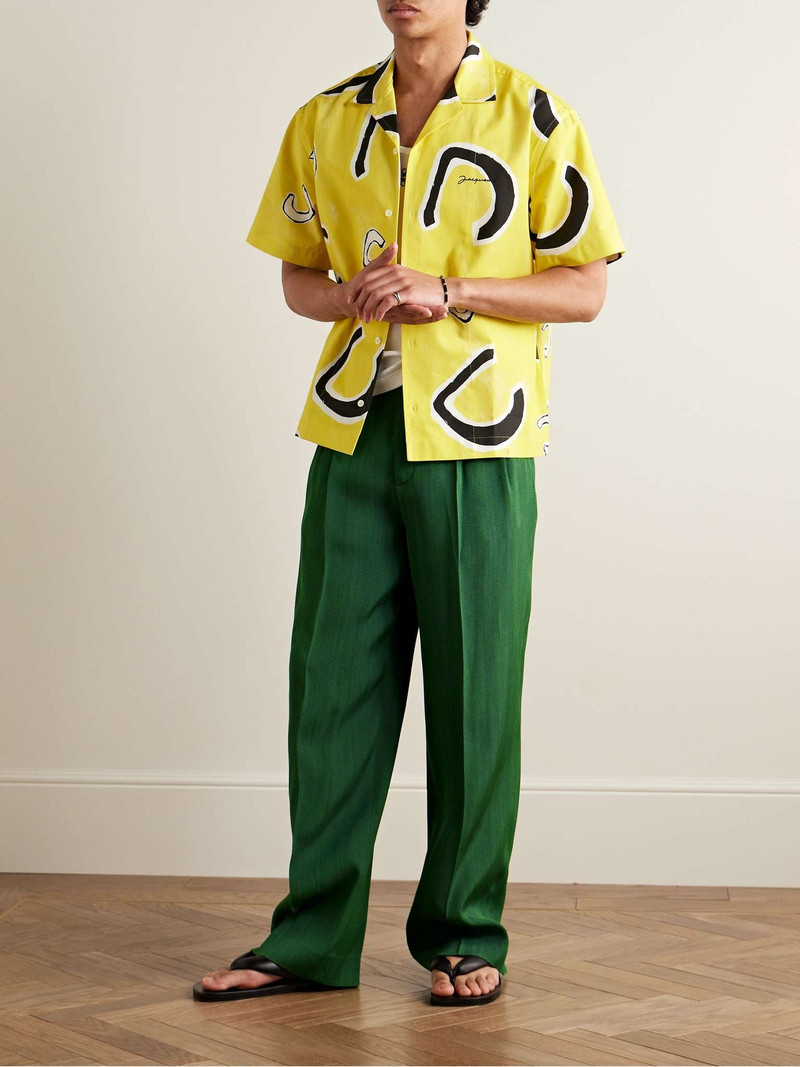 JACQUEMUS Titolo Straight-Leg Pleated Woven Trousers outlook