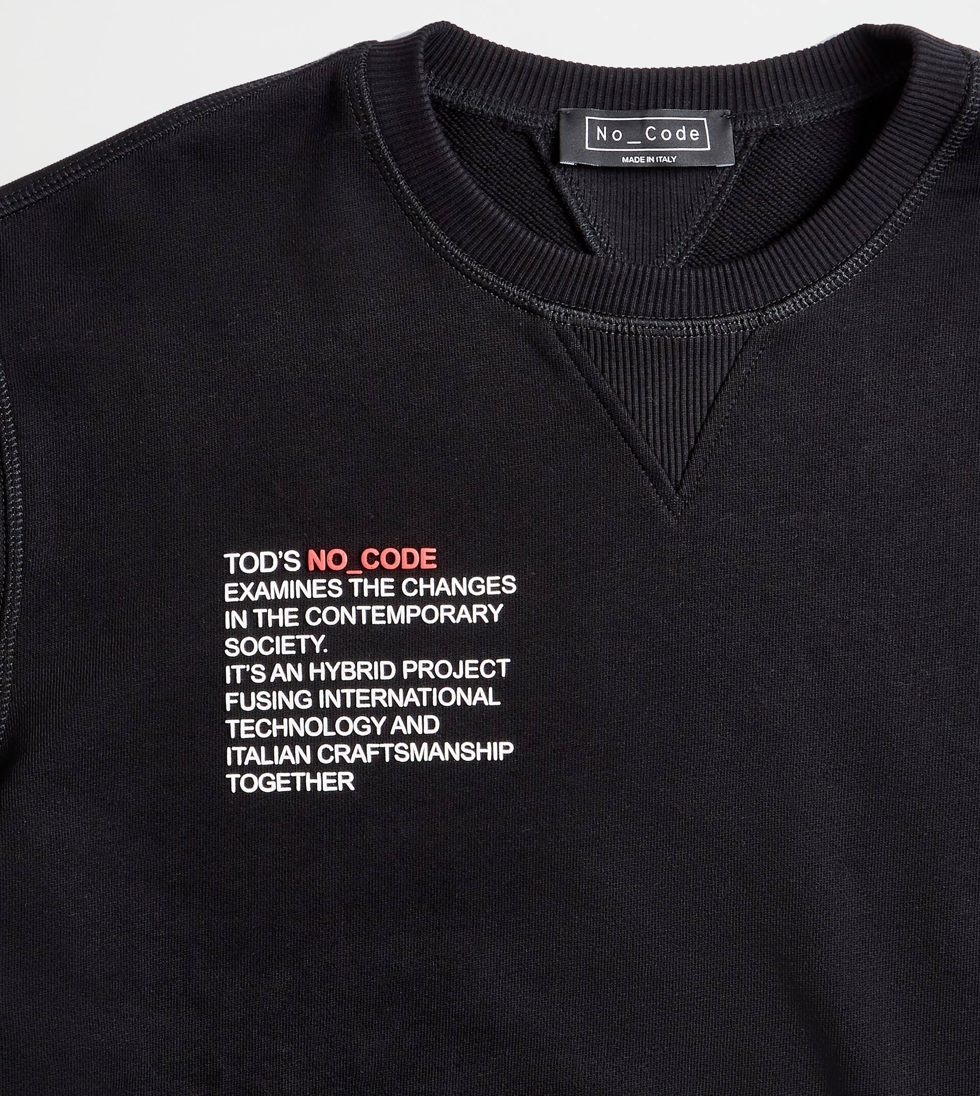 ROUND-NECK SWEATSHIRT NO_CODE - BLACK - 6