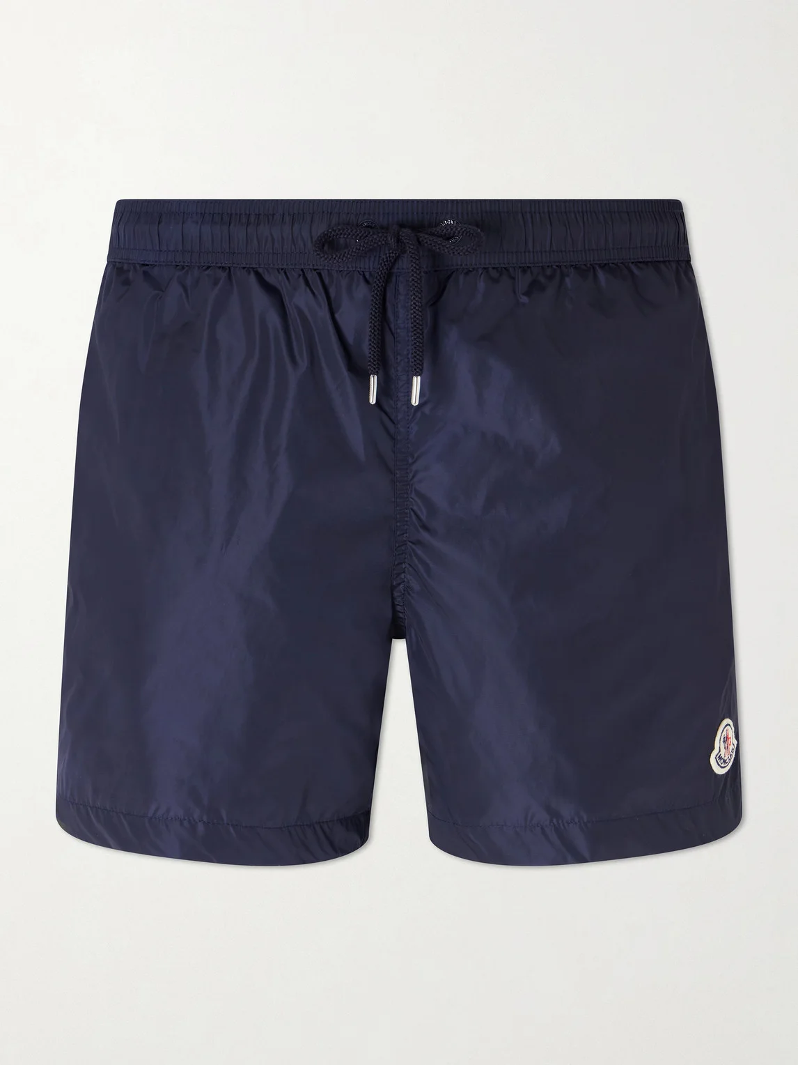 Slim-Fit Mid-Length Logo-Appliquéd Swim Shorts - 1
