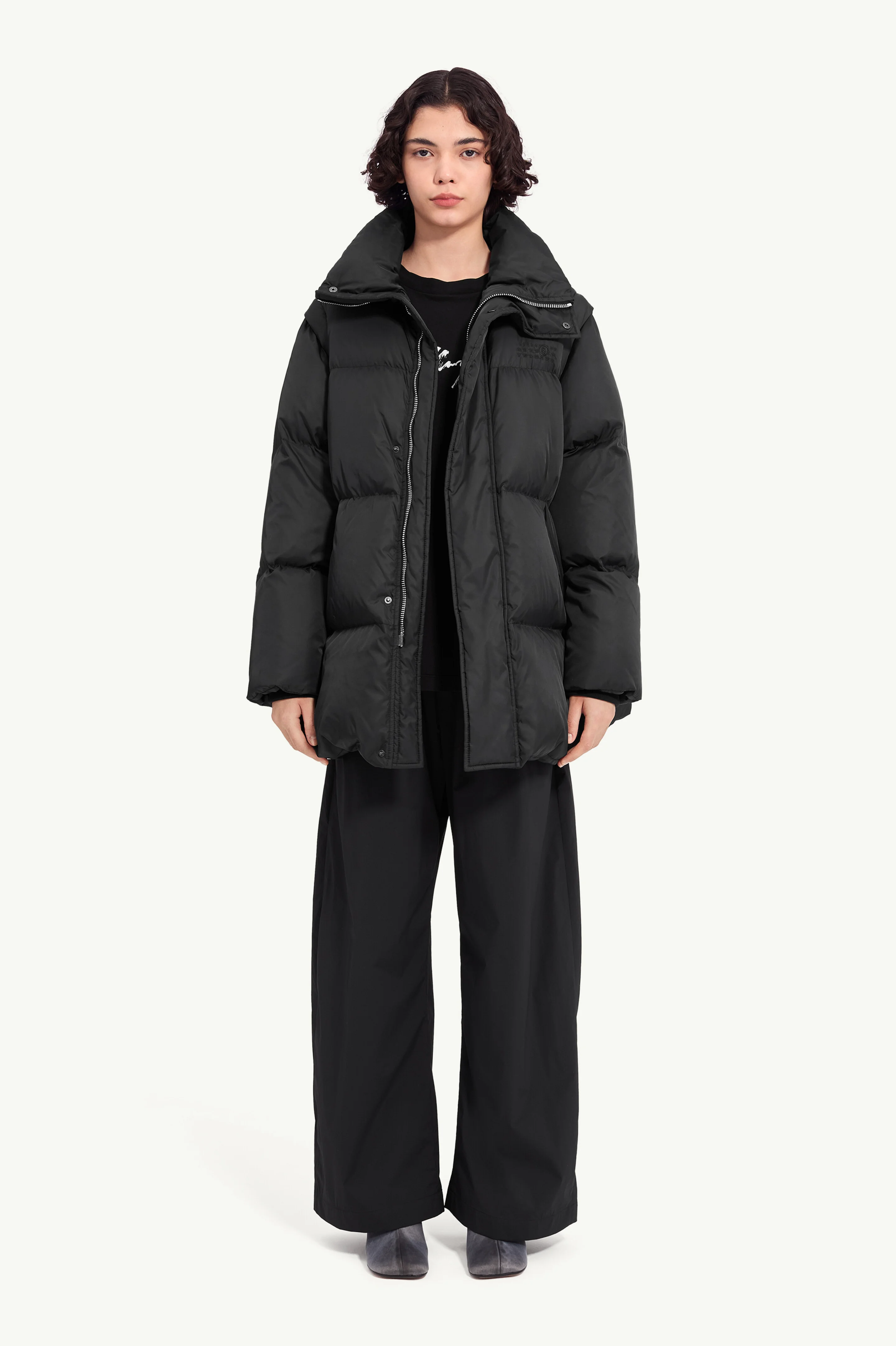 Nylon puffer jacket - 1