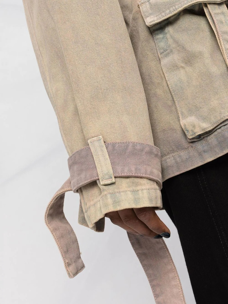 DYED DENIM CARGO FIELD JKT BROWN A NO CO 3