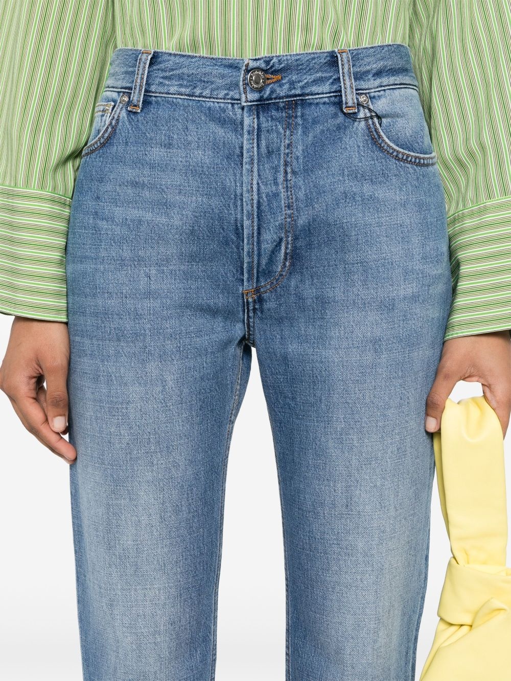 organic cotton straight-leg jeans - 5