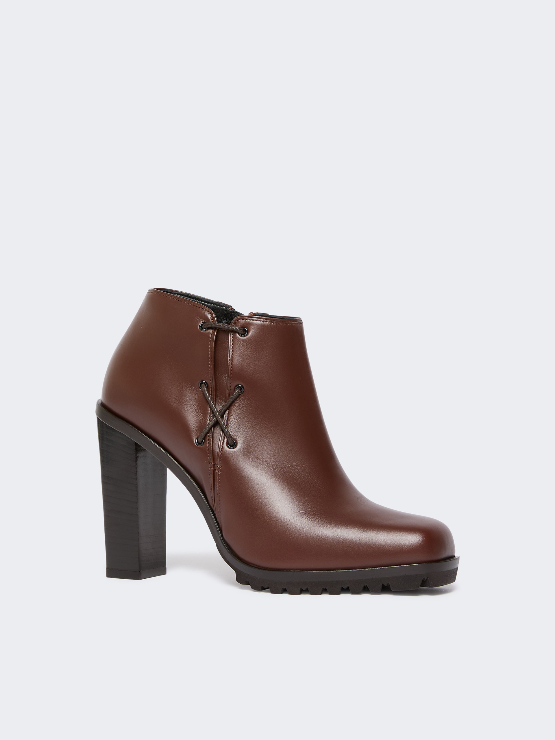 BRAIDY Smooth leather booties - 2