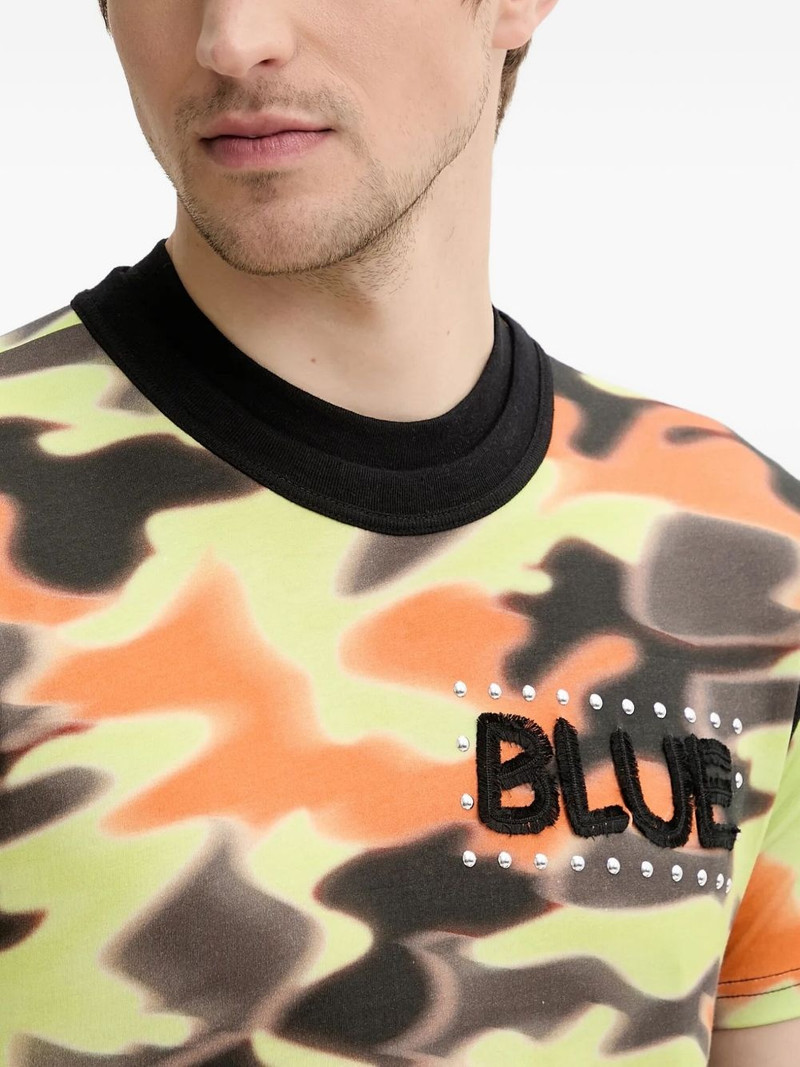 camouflage-print embellished T-shirt 4