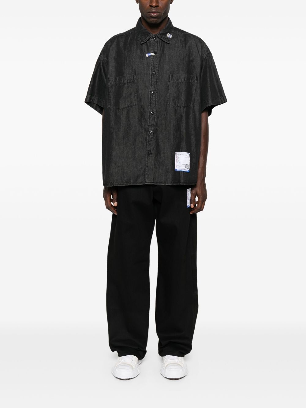 logo-patch trousers - 2