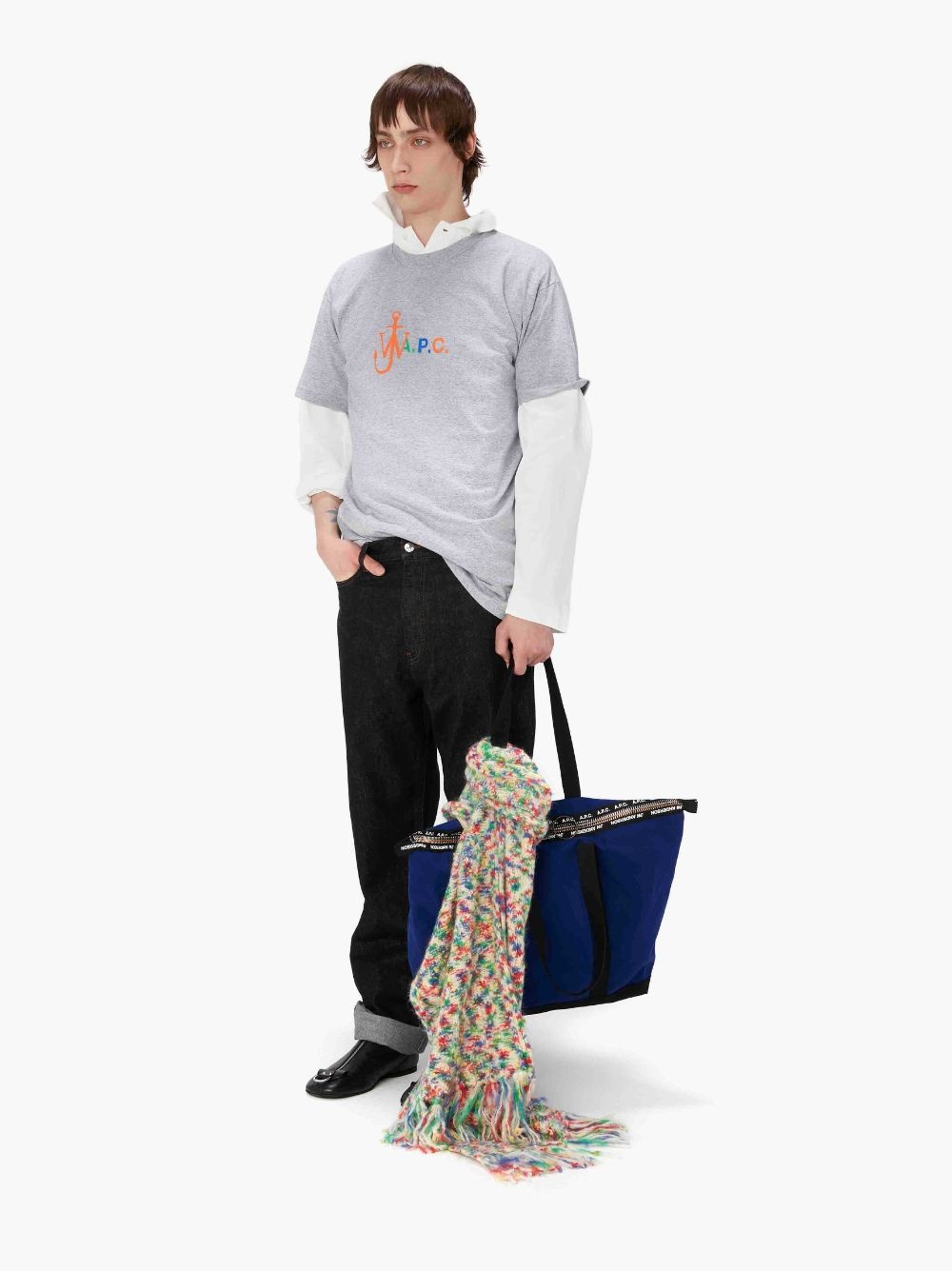 A.P.C. X JW ANDERSON - ANCHOR TEE - CLASSIC FIT T-SHIRT - 4