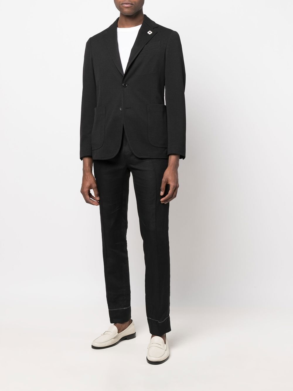 buttoned-up single-breasted blazer - 2