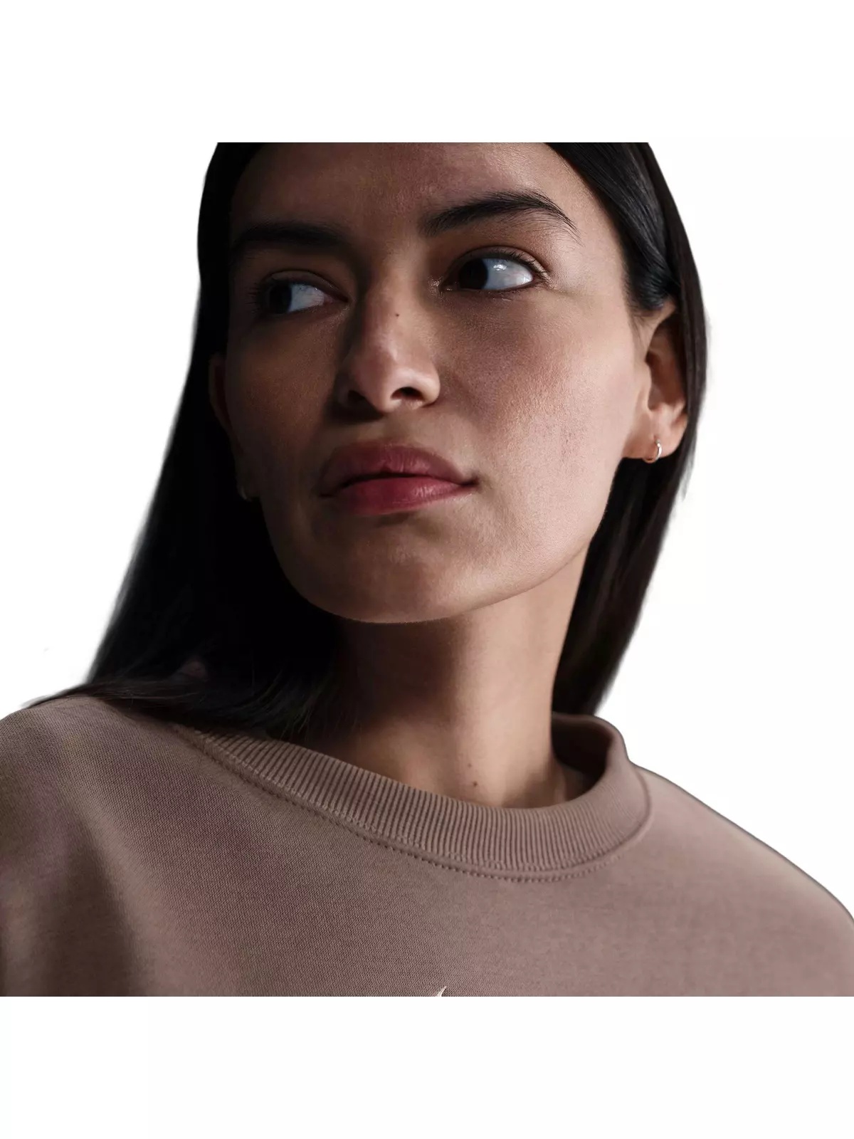 Women's Sportswear Phoenix Fleece Over-Oversized Crewneck Sweatshirt - Brown - 3