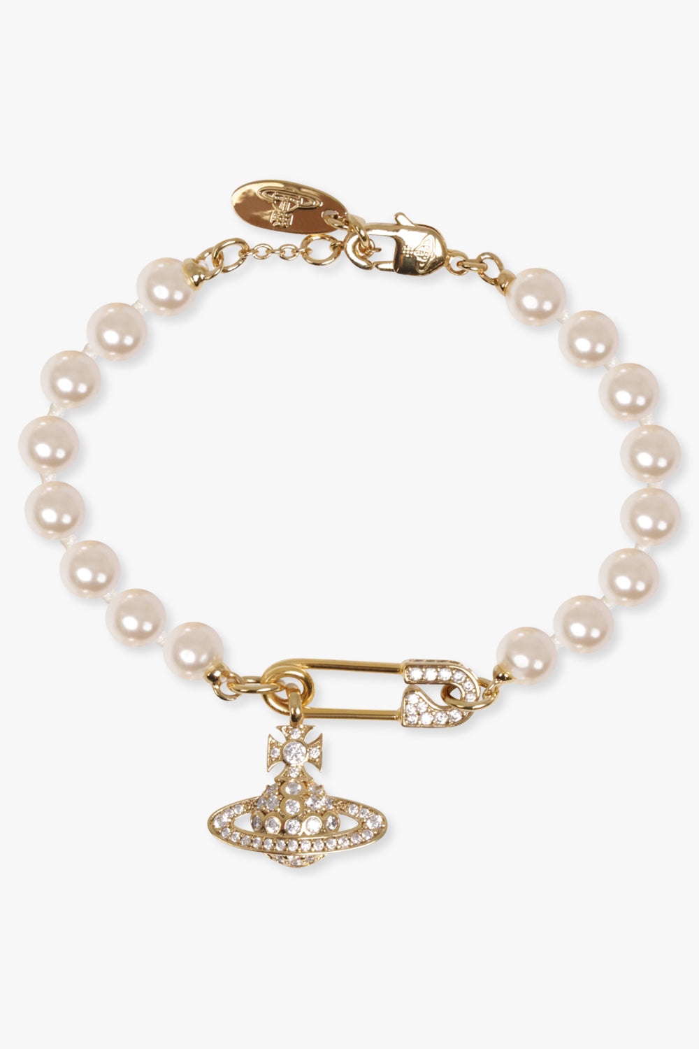 LUCRECE PEARL BRACELET | CREAM ROSE PEARL/GOLD - 1