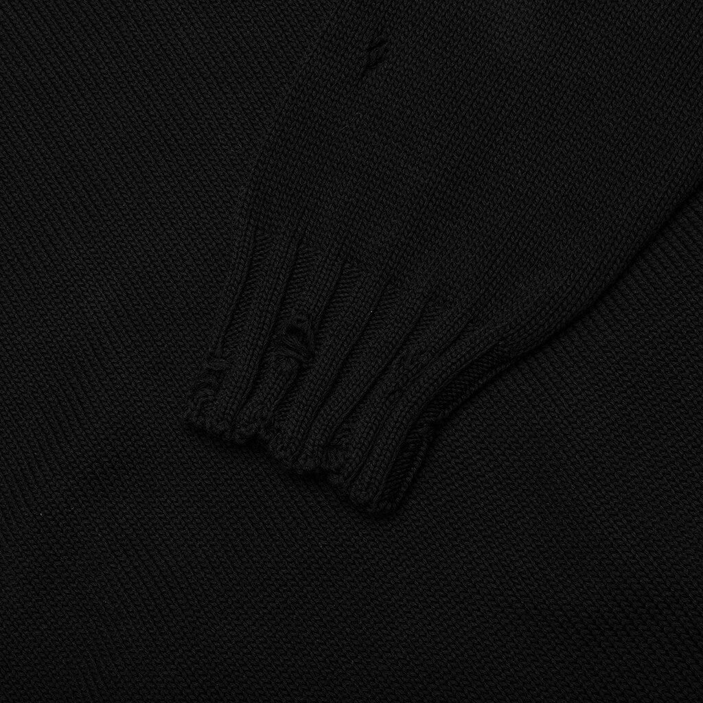 ROUNDNECK SWEATER - BLACK - 4