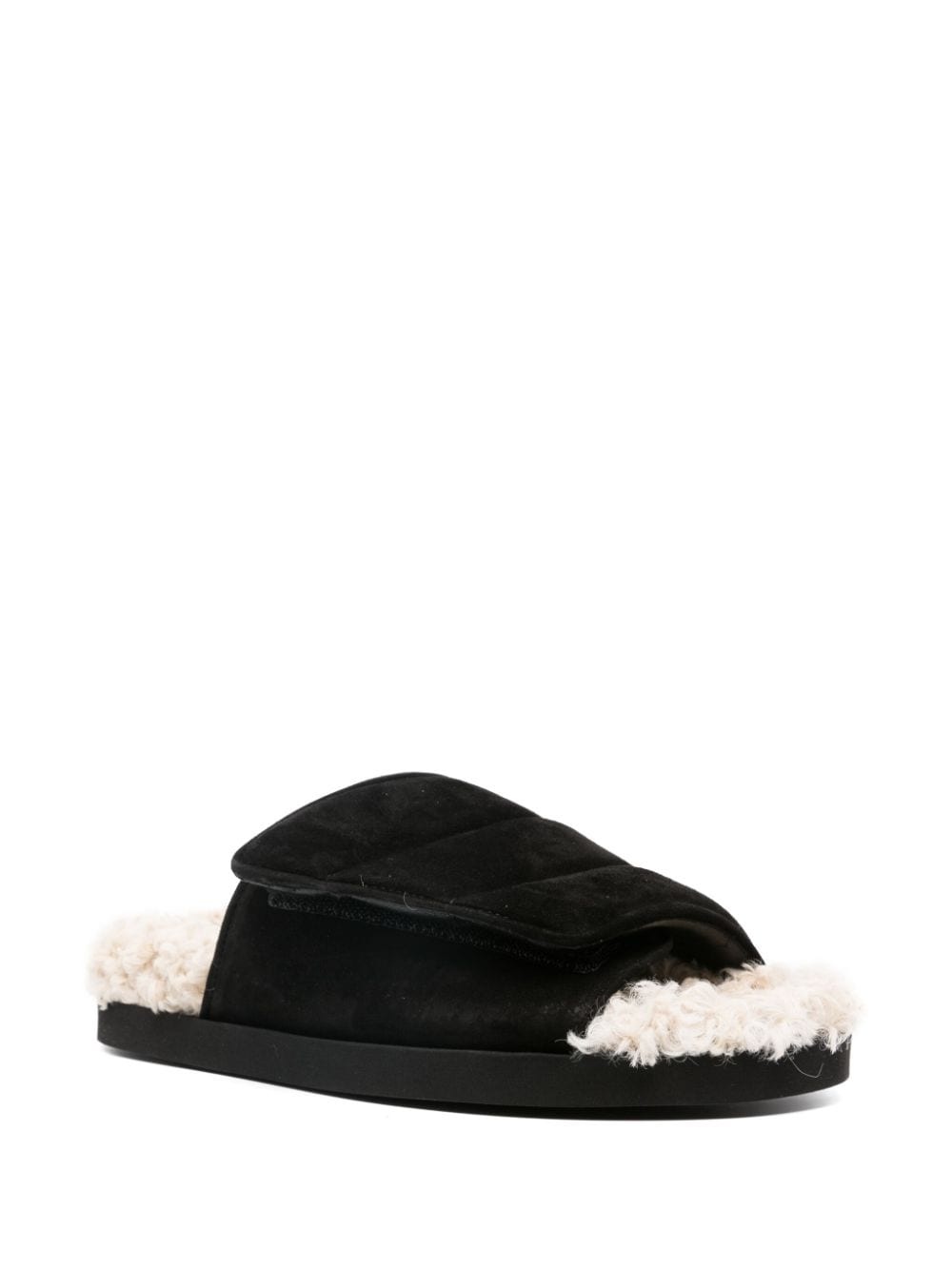 faux-shearling slides - 2