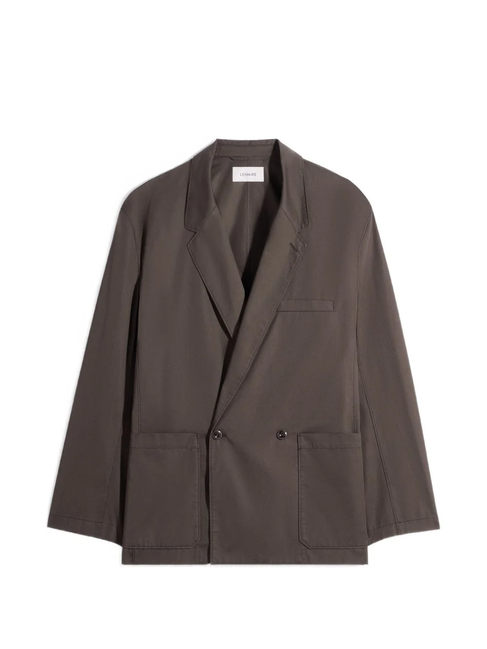double-breasted workwear blazer - 1
