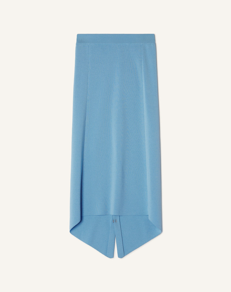 BUTTONED LONG SKIRT IN MERINO WOOL 1