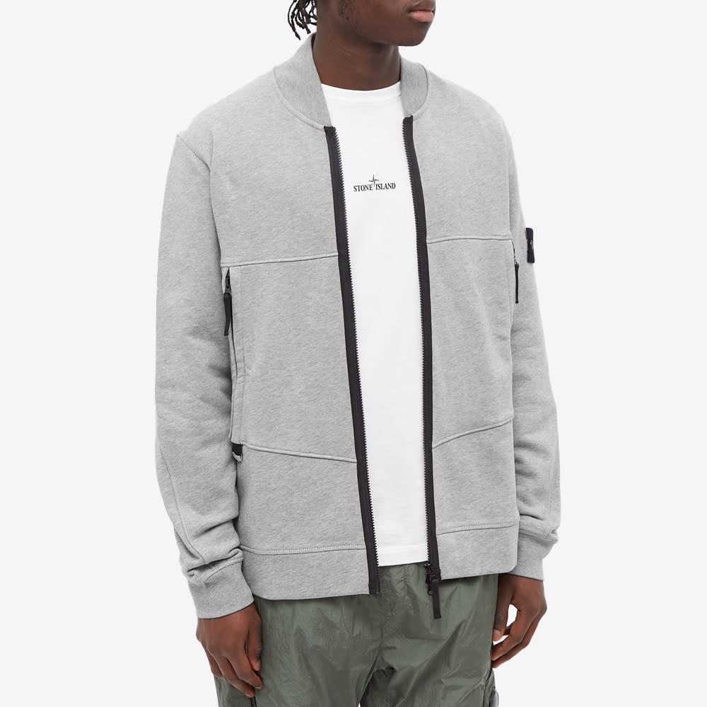 Stone Island Garment Dyed Bomber Jersey Jacket - 5