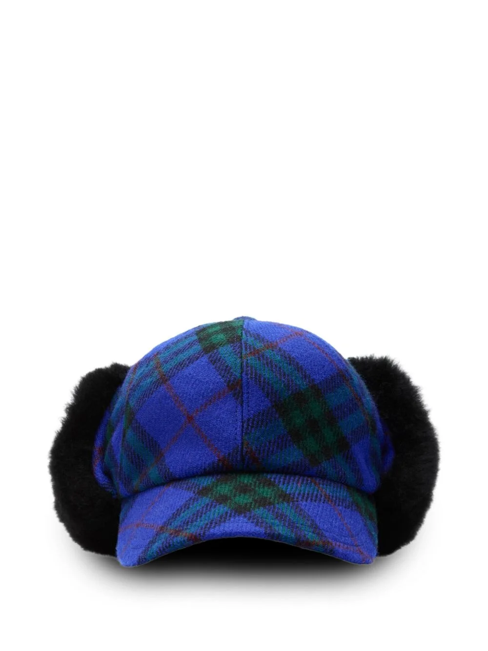 check wool baseball cap - 1