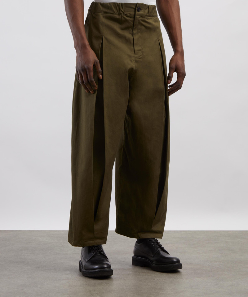sage NATION Box Pleat Trousers outlook