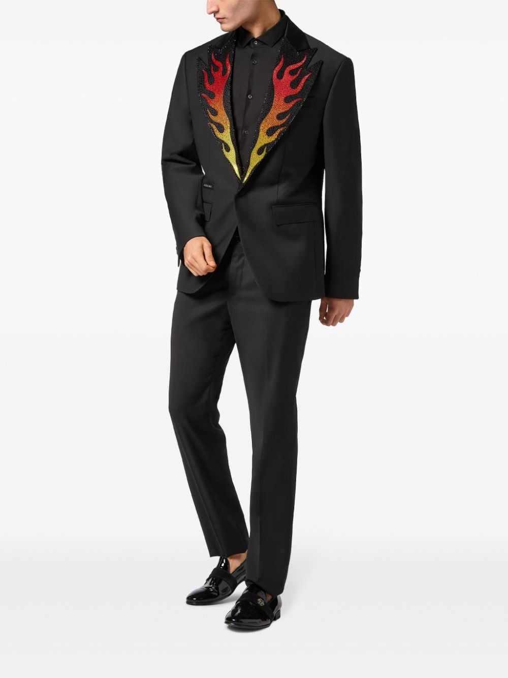 Flame single-breasted blazer - 2