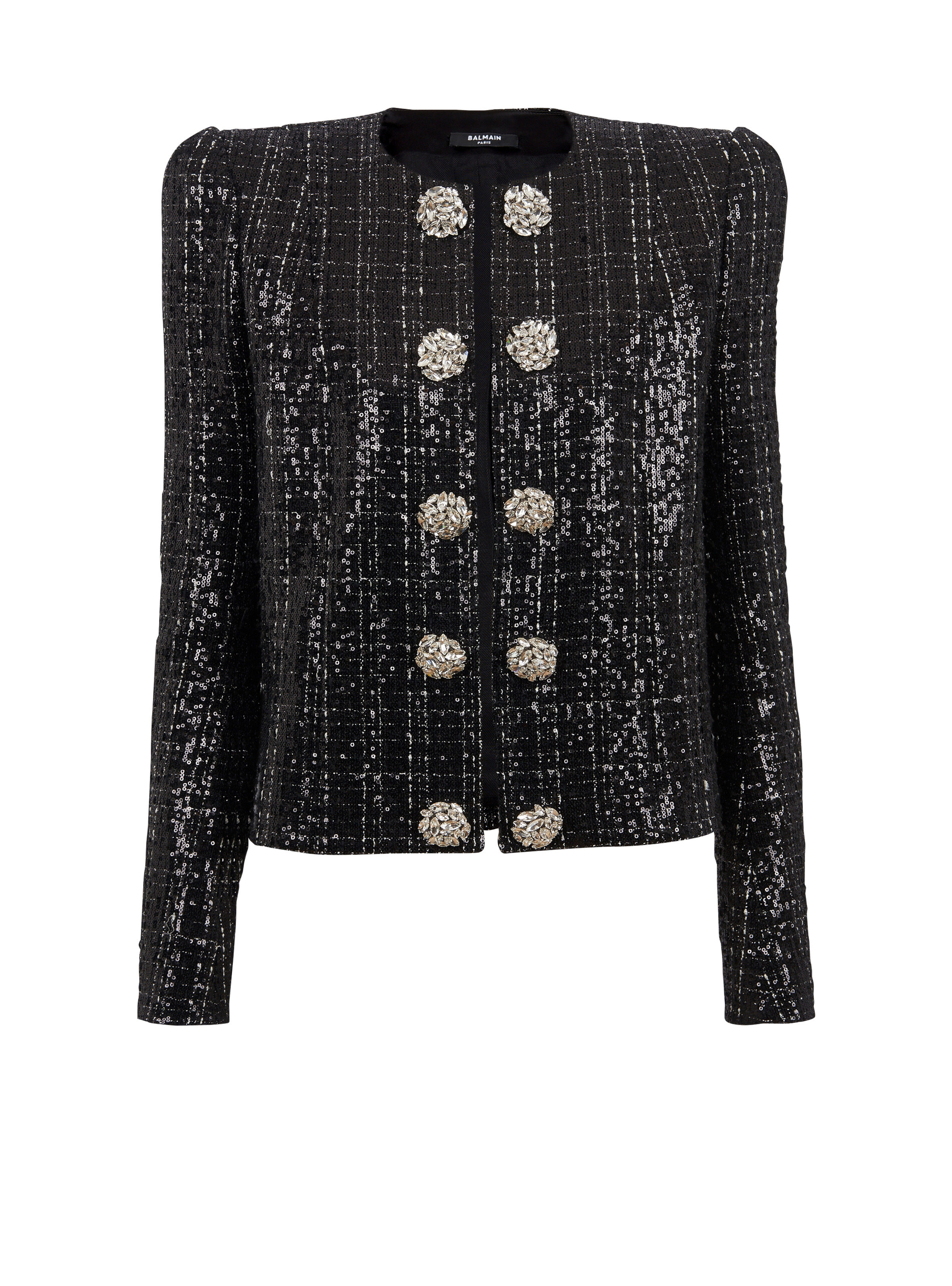 Glittery tweed jacket - 1