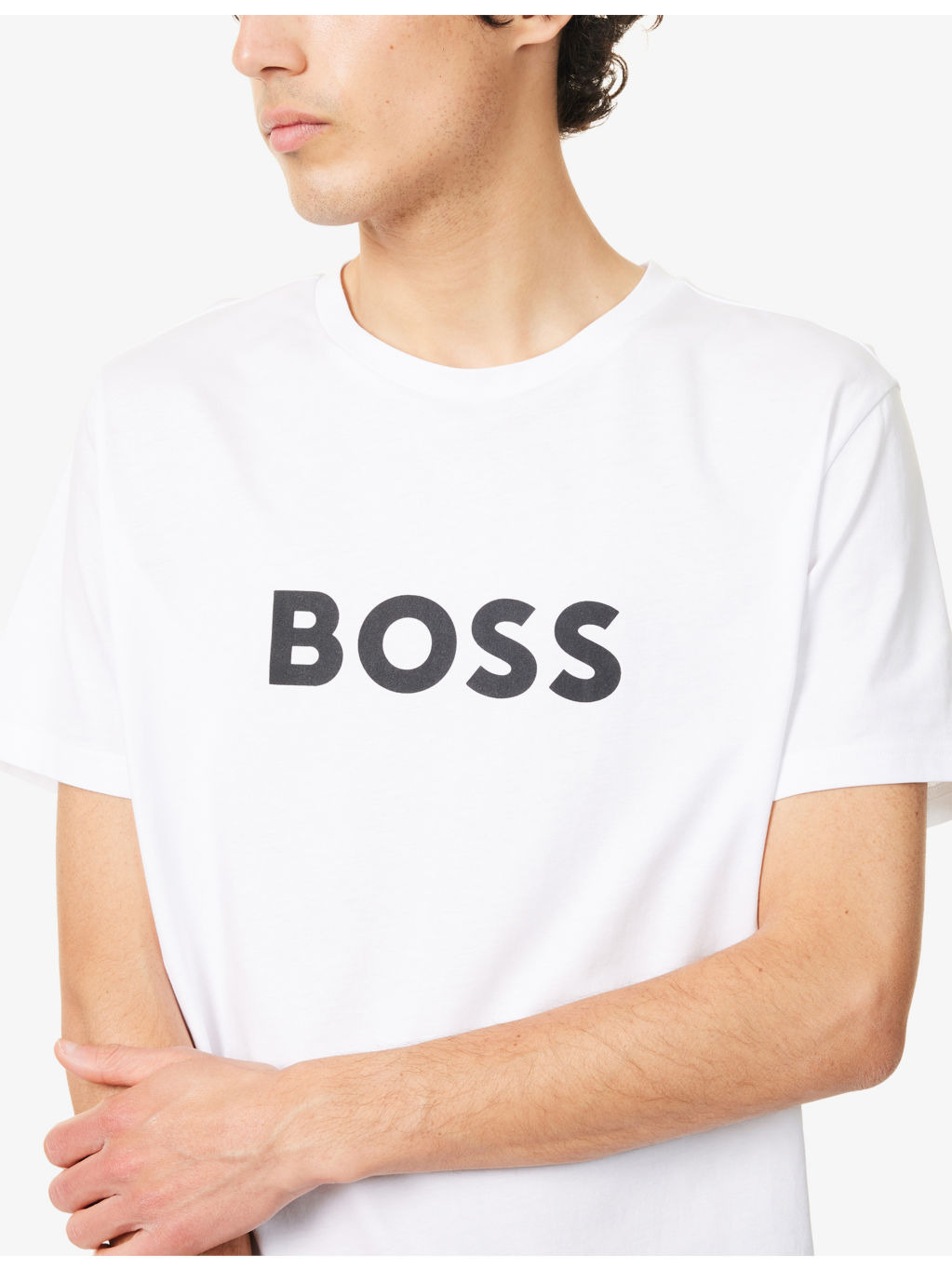 Brand-Print Crewneck Cotton-Jersey T-Shirt - 5