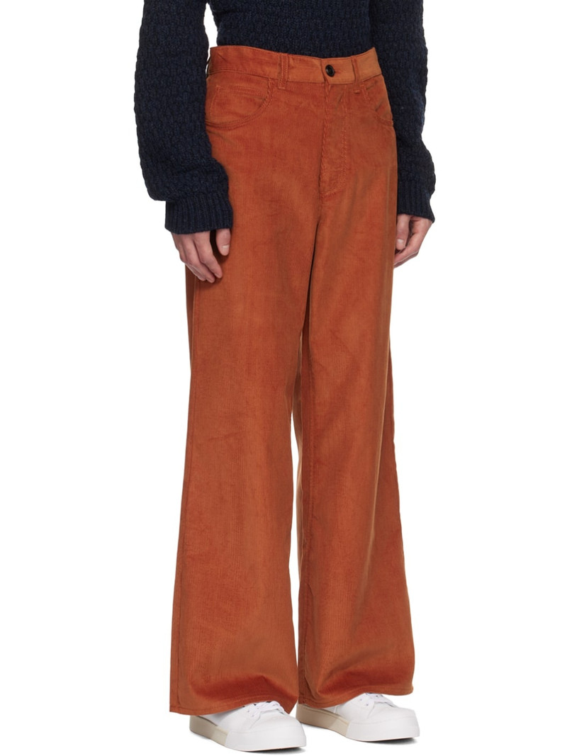 Orange Flared Trousers 2